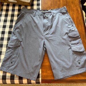 Men's Cargo Shorts in Slate Blue - Comfortable Utility Style